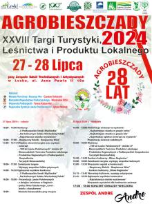 Zaproszenie na XXVIII Targi Turystyki, Leśnictwa i Produktu Lokalnego Agrobieszczady 2024