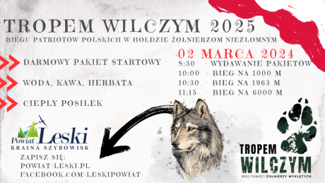 XI Edycja „Tropem Wilczym” – Bieg Pamięci Żołnierzy Wyklętych w Powiecie Leskim